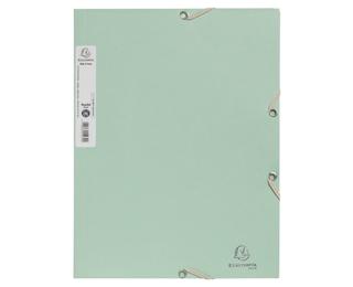 Exacompta AutentiK Elasticated 3 Flap Folder A4 - Sage green