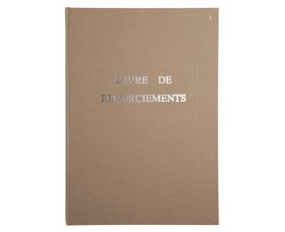 Livre de remerciement 96 pages 297x210