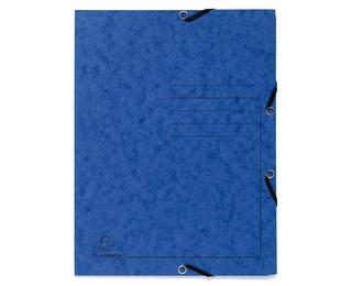 Chemise à élastique 3 rabats carte lustrée 355gm2 - A4 