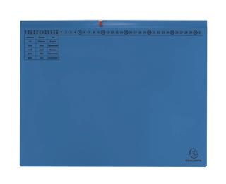Exaflex Premium, Kanzlei Hängehefter, 2 Abheftvorrichtungen, Rechtsheftung, 265x318mm, Packung mit 25 Stück - Blau