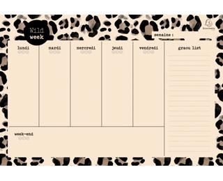 Hebdo Planner Roar Foncé 26,5 x 18 cm 