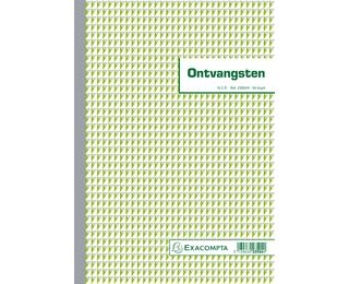 Ontvangsten 29,7x21cm 50 blad - doorschrijfpapier dupli - Nederlandstalig