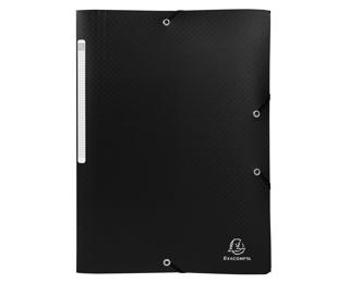 3 flap folder Okap PP A4. - Black