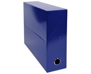 Exacompta Iderama Transfer Box(90mm Spine) - Dark blue