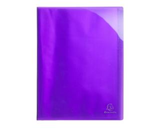 Portalistino Iderama PP polipropilene flessibile glossy, 40 buste liscio - A4 - Viola