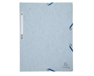 Exacompta Elasticated Folder, 3-Flap, 400gsm Pressboard, A4 - Turtledove grey