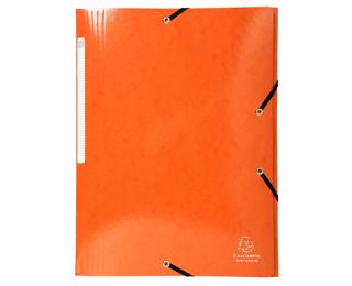 Chemise à élastiques 3 rabats Maxi capacity carte lustrée pelliculée 425gm2 Iderama A4 - Orange