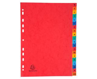 Div Europa Dividers A4 300 Micron A-Z - Assorted colours