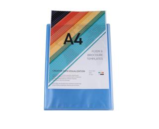 Kreacover® Chromaline Personaliseerbare showalbums PP met vaste rug - 40 tassen - 80 zichten - A4 - Geassorteerd