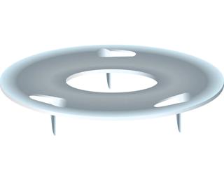 Boîte de 50 punaises 3 pointes en acier nickelé - Hauteur de pointe 3mm - 12mm de diamètre - Nickelé