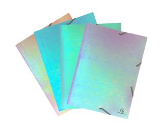 Chemises à élastiques 3 rabats PP Candy Tidy - A3 - Couleurs assorties