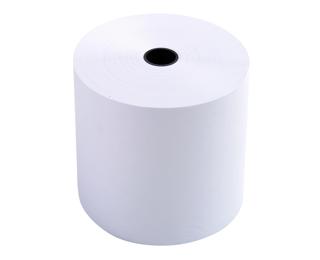 Bobine pour tickets de caisse 76x80 mm - 1 pli offset extra-blanc 60g/m2. 