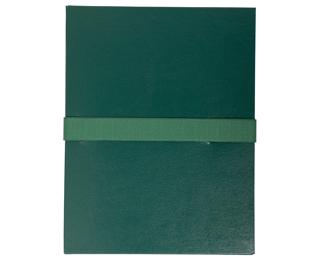 Exacompta Balacron Expanding Spine Folder, A4, Hook and Loop Strap 
