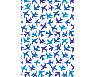 Plaque imprimée Papier 14,5 x 21,5 cm contrecollée sur carton - Couleurs assorties