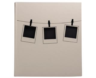 Album photo livre 60 pages noires Instants - Beige
