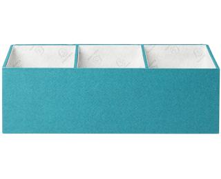 Organiseur de bureau 4 compartiments OfficeByMe - Bleu canard