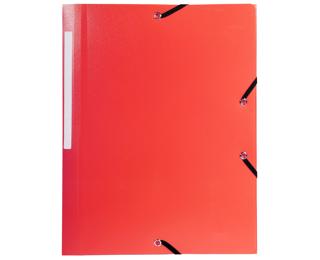 Linicolor 3 Flap Folder With Elastic Straps Opaque Polypropylene A4 - Red