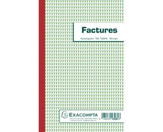 Manifold Factures 21x13,5cm 50 feuillets tripli autocopiants