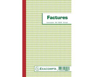 Manifold Factures 21x13,5cm 50 feuillets tripli autocopiants