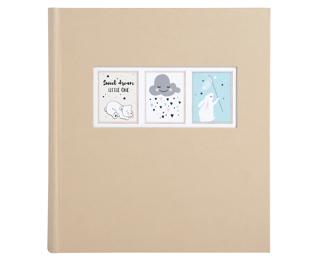 Fotoalbum für Kinder-/Babyfotos, 60 Seiten weiß, 29x32cm, Sweet Blau 