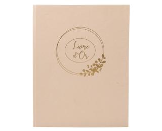 Libros de firmas RINGFLOWER 27x22 cm - 100 páginas lisas - Latte