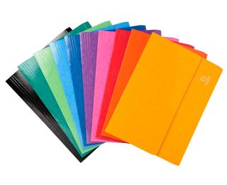 Aktenmappe mit Verschlussklappe, Colorspan-Karton 265g, 24x32cm für DIN A4, Iderama 