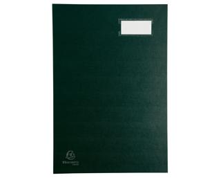 Exacompta Signature Book - Holds A4 Documents - 20 Compartments - Expandable Spine - 300gsm - Green