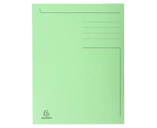 Aktenmappe mit Beschriftungsfeld und 3 Klappen, 280g, 24 ,5x35cm für Format Folio, Forever - Giftgrün