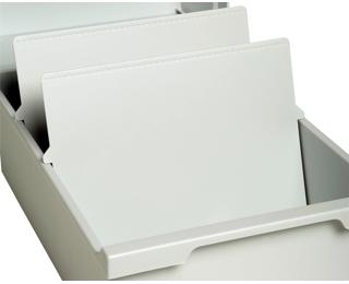 Trennplatte DIN A6 quer - Lichtgrau