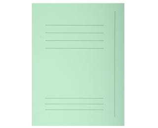 Pack of 50 printed 3 flap folders SUPER 210 - 24x32cm - Light green