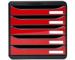Glossy red carmin