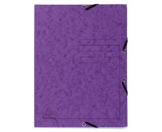 Chemise à élastique 3 rabats carte lustrée 355gm2 - A4 