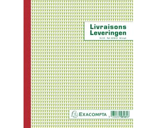 Manifold Livraisons 21x18cm 50 feuillets triple autocopiant Billingue