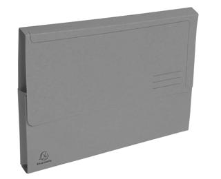 Forever Bright Document Wallets Pack of 50 290gsm A4 - Grey