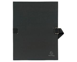 Chemise dos extensible papier 24x32cm - filmée par 5 - Noir