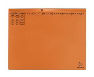 Exaflex Premium, Kanzlei Hängehefter, 2 Abheftvorrichtungen, Linksheftung, 265x318mm, Packung mit 25 Stück - Orange