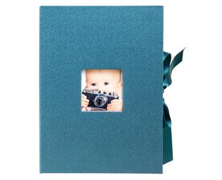 Caja para fotos Office by Me 20x15x5 cm - Azul pato