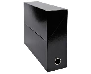 Exacompta Iderama Transfer Box(90mm Spine) - Black