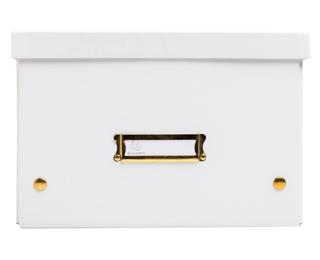 Cajas de almacenamiento NeoDeco - 29x38x19 cm, A4+ - Blanco
