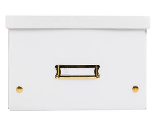 Boîte de rangement à plat carton 27x36x19cm Néo Déco - Blanc