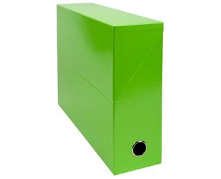 Exacompta Iderama Transfer Box(90mm Spine) - Anise green