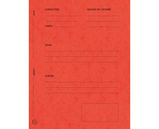 Paquet de 25 dossiers de plaidoirie Pour/Contre carte lustrée 25x32cm 