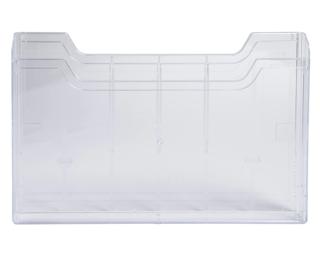 Wandprospekthalter A4 horizontal, Exacryl - Kristall