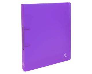 Ringbuch aus PP 700µ mit 2 Ringen 30mm, Rücken 40mm, Chromaline, für Format DIN A4 - Violett
