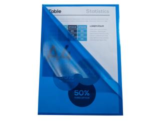 Sachet de 100 pochettes coin polypropylène grainé Budget - A4 