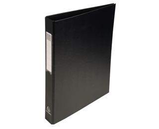 PP Covered Board Ring Binder O Ring, A4, 40mm Spine - Black