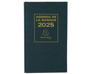 Agenda de bureau Banquier large Euro et cents 17,5 x 28 cm Journalier 2 volumes 2025 