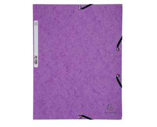 Chemise à élastiques 3 rabats carte lustrée 355g/m2 - Violet