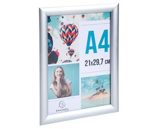 Cadre photo aluminium A4 - Argent