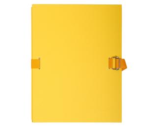 Chemise dos extensible papier 24x32cm - filmée par 5 - Jaune